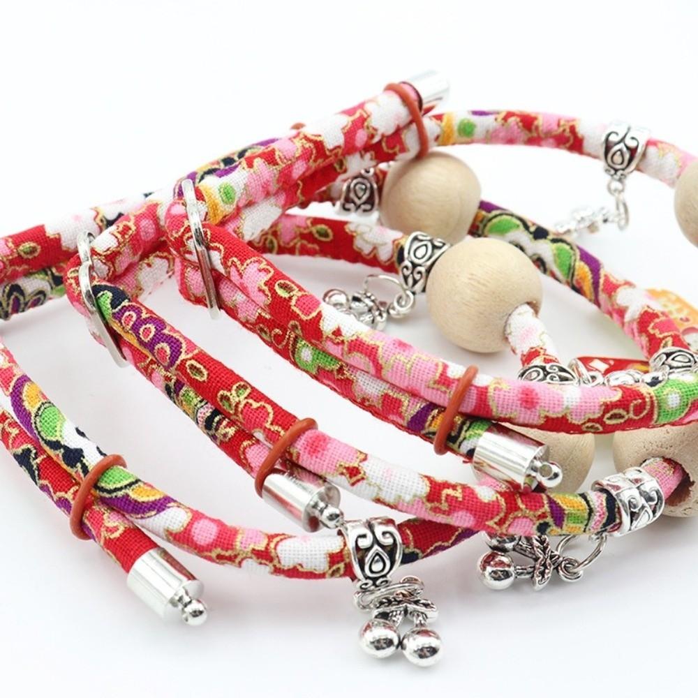 Wear Resistant Flea&Tick Pet Collar Insect Repellent Camphor Pet Necklace Cute Wood Cat Collar