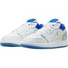 Jordan 1 Low The Sky Is Not The Limit (GS) Kids Sneakers White Varsity-Blue Neon-Green HJ9955-100