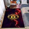 Manchester United Logo Teppich mit Blitzdesign Teppich Dekoration Geeignet für den Einsatz als Anti-Rutsch für Wohnzimmer Schlafzimmer Sofas