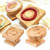 Practical Wood Bangle Display Stand Functional Wood Bracelet Display Holder for Multiple Bangles and Accessories