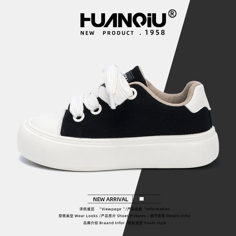 Global Women's Shoes Student Platform White Shoes Women's ZHQ68226 Summer New Versatile Niche Casual Student Board Shoes