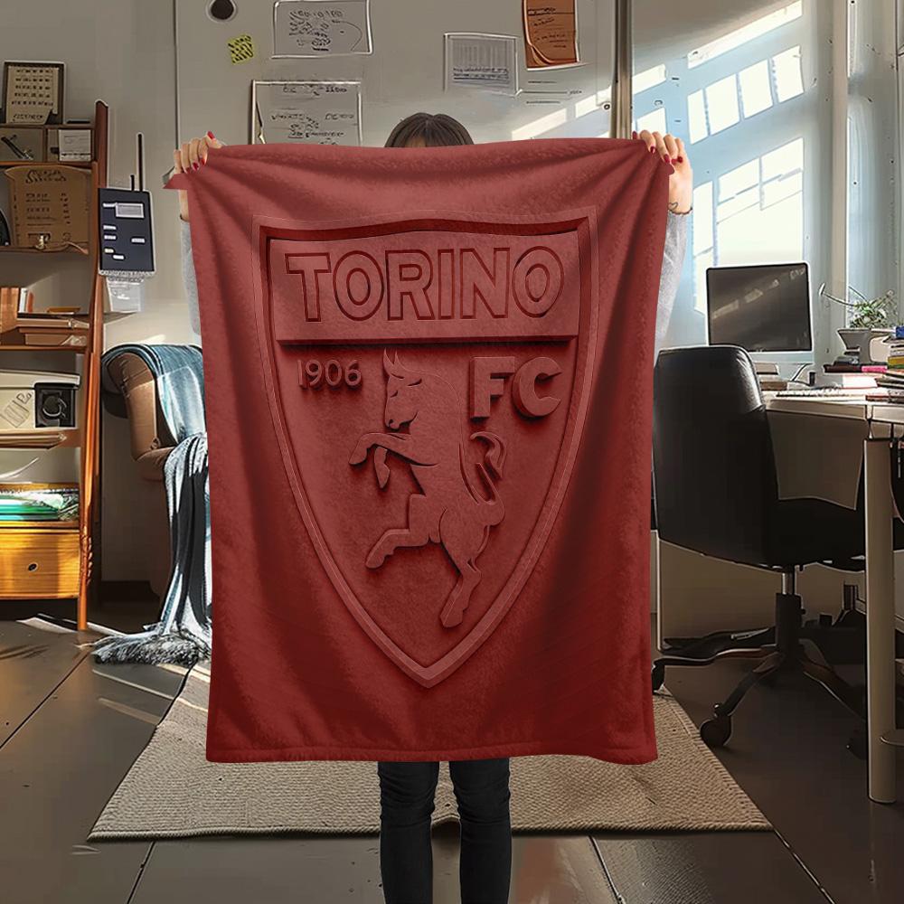 Torino Football Club2 Flannel Blanket, High Quality Comfortable for All Seasons, Home Decor, Warmth and Comfort