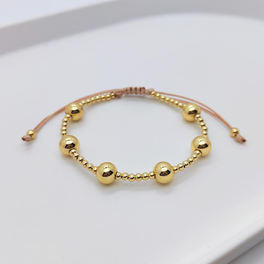 European and American Niche Vacation-Style Layered Women's Bracelet with Pearl, Beads, Smiley Face, and Pig Nose Chain