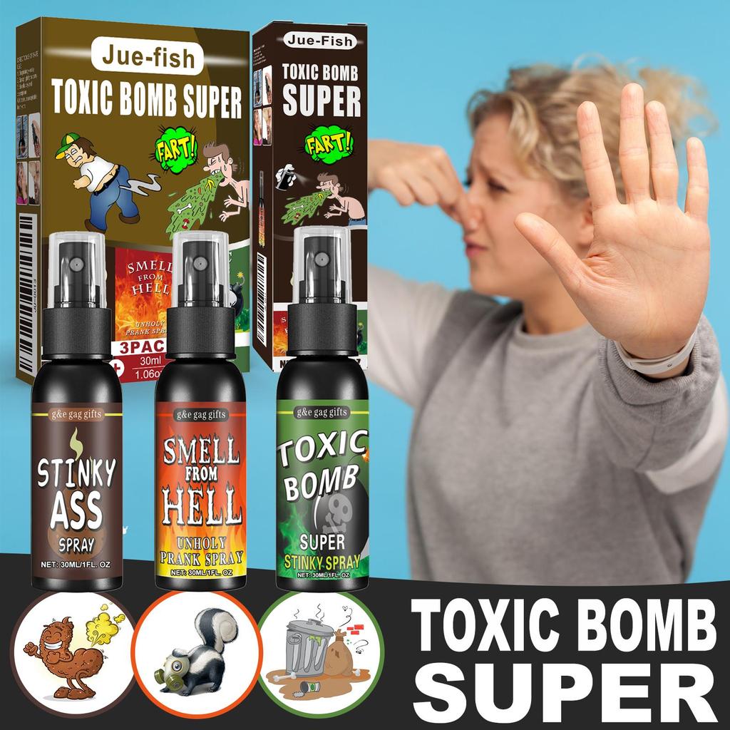 30ml Poop Spray Creative Liquid Fart Gag Prank Joke Spray Funny Toy Non-Toxic Stink Bombs Extra Strong Smelly Stinky Gas Spray