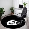 1pc Panda Paw Office Round Area Rug, Indoor Mat Suitable For Office, Under Office Chairs Bedroom Living Room Home Decor, Room Deco