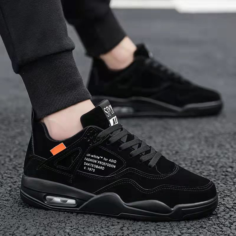 

Модные мужские парусиновые туфли 2024 года, новые модные однотонные мужские туфли из вулканизированной белой ткани на шнуровке, мужская повседневная обувь, спортивная обувь 44 чёрный