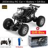 Remote Control Off Road Rc Car Radio Climbing Super Alloy Truck Buggy 4x4 Rtr Vehicle Electric Toy For Children Kid Gift