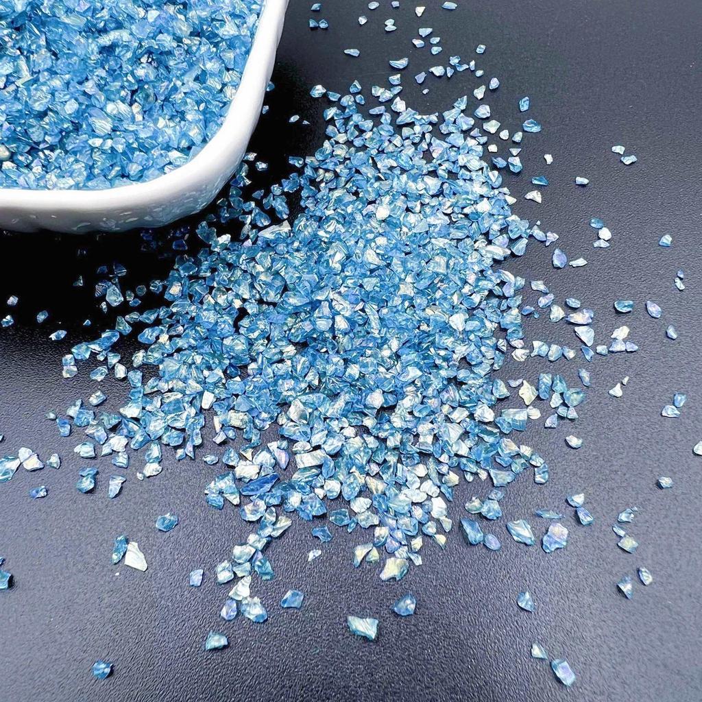 Relleno de Fragmentos de Vidrio Flash AB Brillante en Vivo para Marco de Fotos DIY y Decoración de Uñas