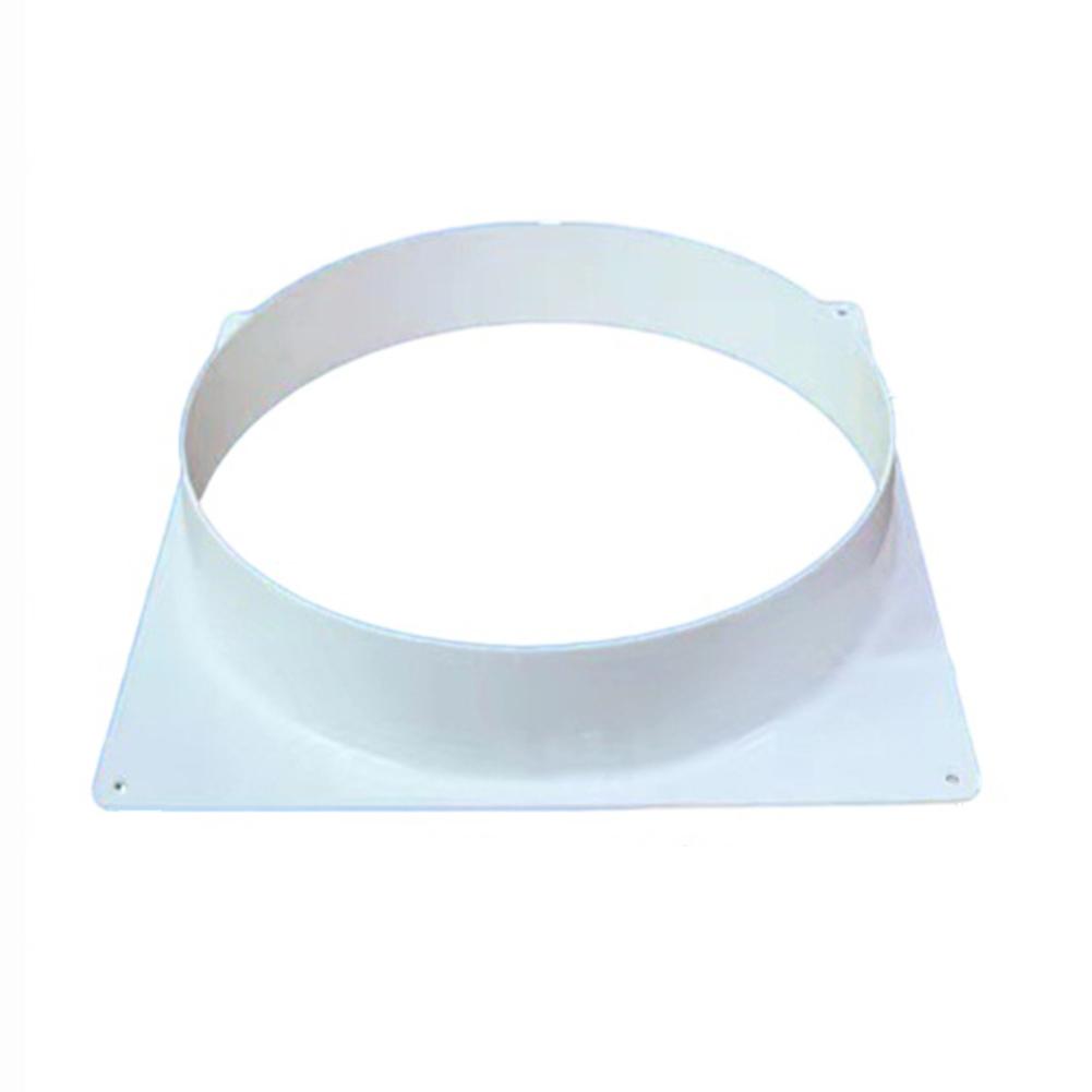Air Vent Duct Connector Flange Straight Ventilation Pipe Plastic Ducting Tools Square Bottom Joint Air Conditioning Vent Adapter