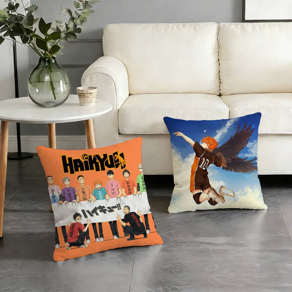 Sports Anime H-Haikyuu Pillow Case Pattern Printed Pillowcase For Living Room Sofa Cushion Cover