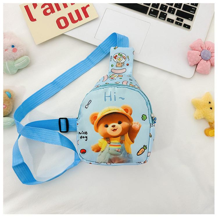 Hello Kitty Kids Crossbody Bag Lightweight Nylon Chest Pack For Daily Essentials Unisex Design