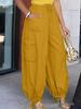 Plus Size Drawstring Pocket Trousers - Versatile, Trendy & Comfortable for Travel, Leisure, and Work