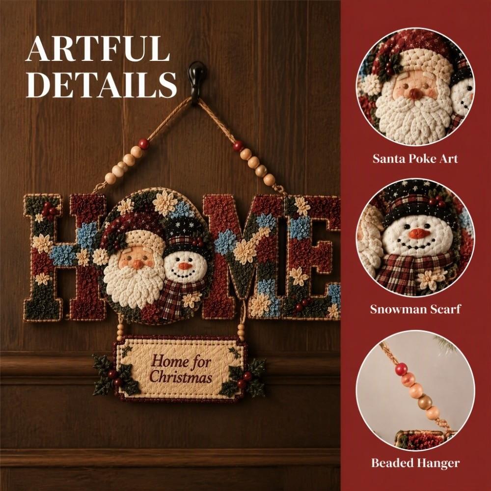 No-Sew Craft Fabric Poke Art Kit 3D Fabric DIY Craft Kit Gift Punch Needle Kit Holiday Gift