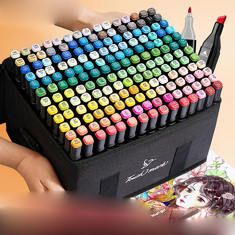 

Ручка для эскизов, набор маркеров с мягкой щетиной, спиртовой тип, рисунок комиксов 30/40/60/80 30PCS