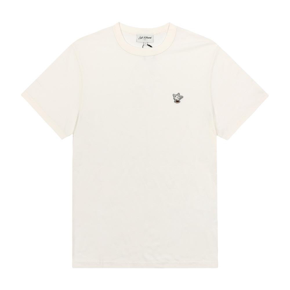 Maison KiTsune BarisTa Fox PaTch Unisex T shirT Cknu00102kj7014