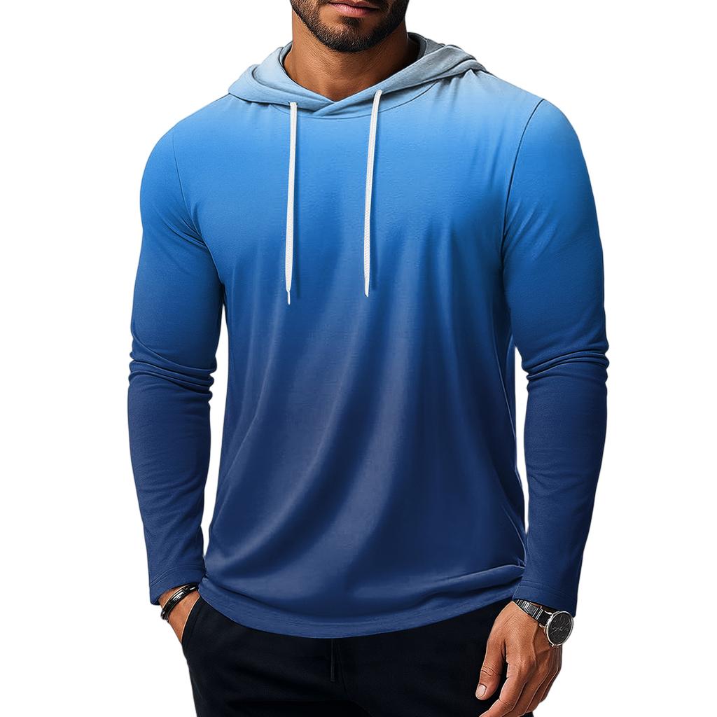 Herre Genser Løs Ensfarget Utendørs Varm Pustende T-skjorte Topp