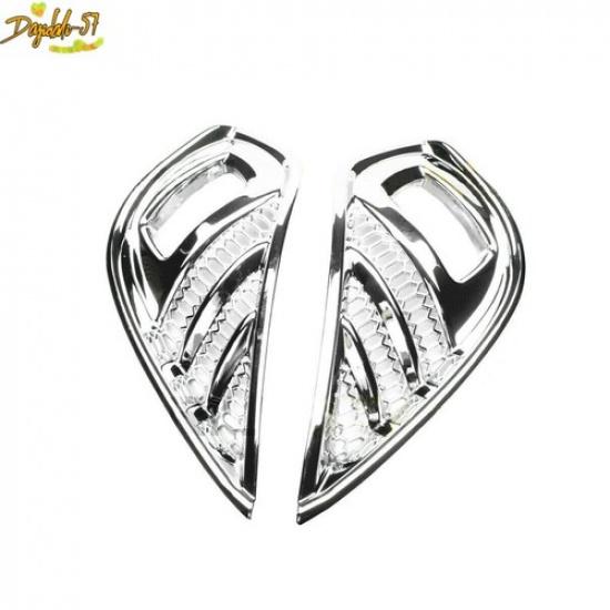 Fit For Toyota Highlander - Chrome Front Bumper Fog Light Cover Trim