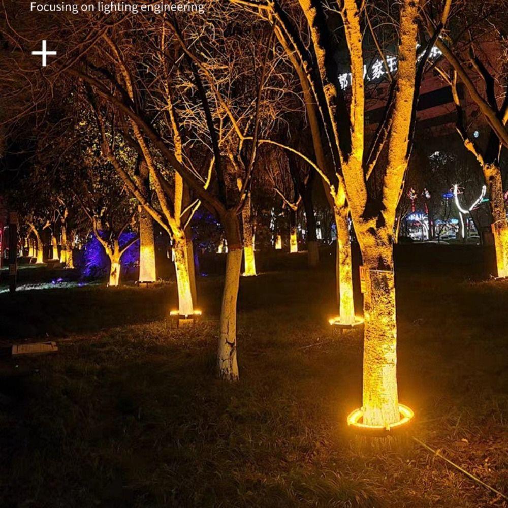 Aluminium LED Tree Hugging Light Warm Light With Ground Plug LED Night Decor Lamp Waterproof IP65 Outdoor Lighting Garden