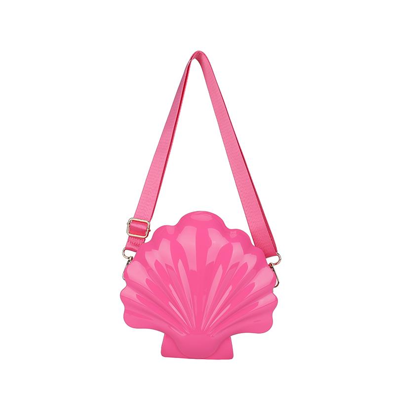 Summer Essential Colorful Solid PVC Shell Sweet Shoulder Bags for Women 2026 Hot Sale Exquisite Fresh Personality Crossbody Bags