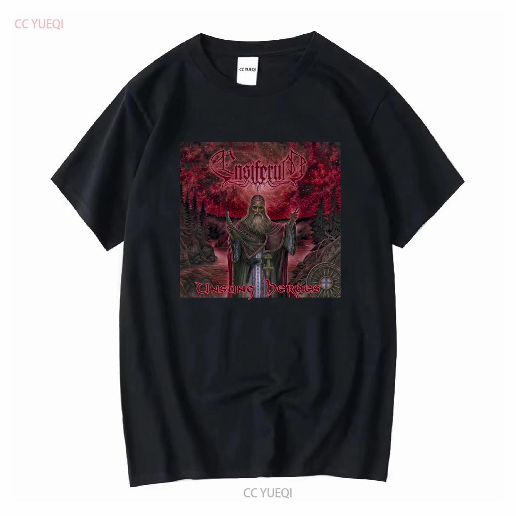 ENSIFERUM Unsung Heroes T Shirt XL Falkenbach Moonsorrow Primordial Empyrium long or short sleeves vintage Washed Versatile