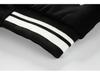 Men's Autumn/Winter Fashion Baseball Jacket - Wool & PU Sleeve Casual Outerwear