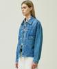 Knd Rivet 2Nd Type Washed Denim Trucker Jacket Blue