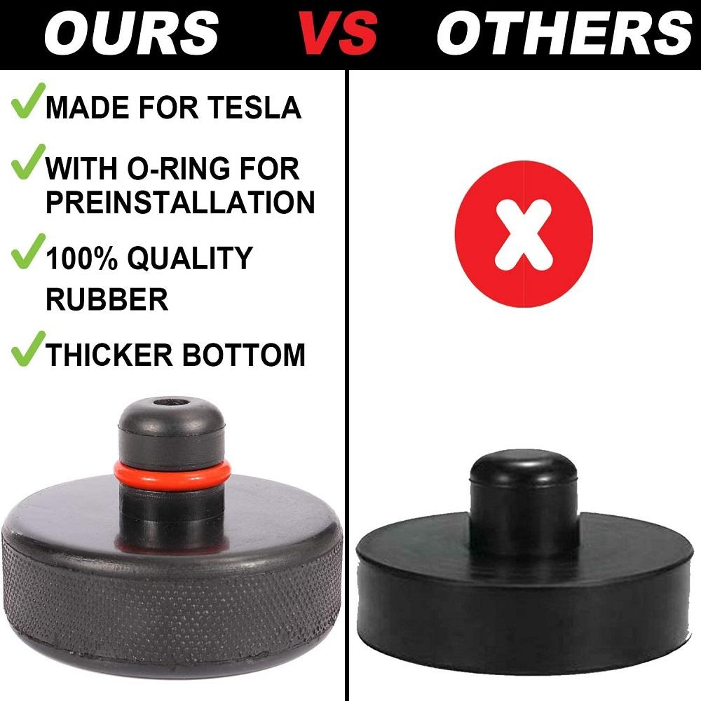 Car Jacks For Tesla Model 3/S/X/Y Car Rubber Lifting Jack Pad Adapter Repair Tool Wear-resistant Support Chassis Tire Repair Kit