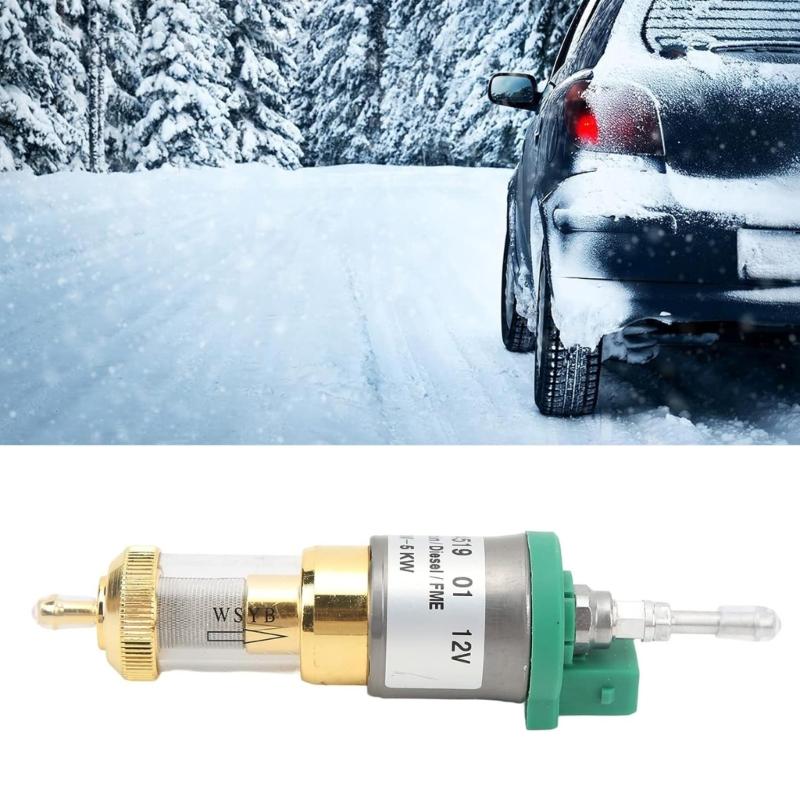 Long Lasting Waterproof Fuel Dosing Pump Low Noise Diesels Heating for Heating Systems Keep Machine Running Smoothly 12V