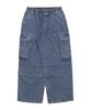 WEGO Denim Easy Cargo Size Lightly Denim Finish Men's Pants, L,