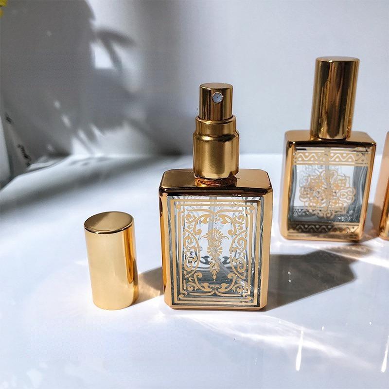 4pcs/set Perfume Bottle Portable Refillable Empty Containers Cosmetic Spray Atomizer Travel Sub-Bottle Ultra Mist Sprayer