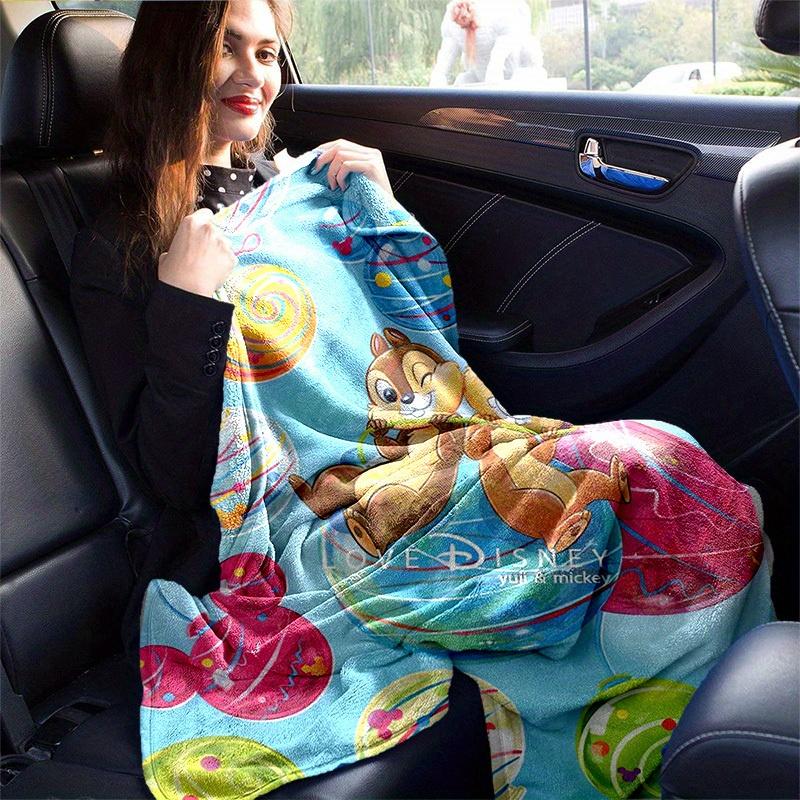 1pc, Disney Chip & Dale Balloon Adventure Love Disney Soft Throw Blanket for Home Decor, Couch Cover, Travel, Camping, Car, Beach, Office