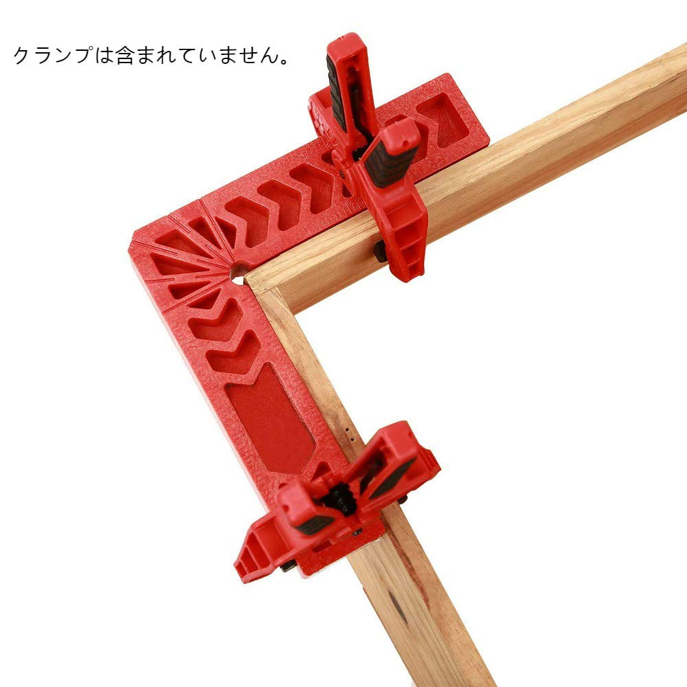 Sourcemall Square Corner Reinforced Woodworking DIY Tool of L-Shaped Ruler, Clamp, Fixed, Plastic, Tool, (150mm (Set 4))