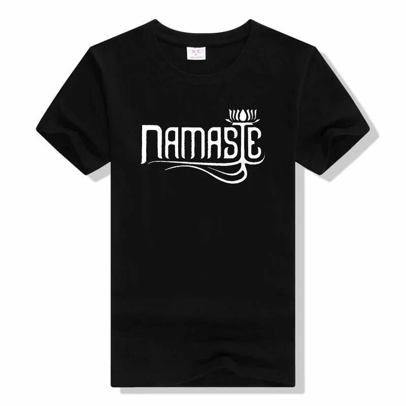Namaste Print Women T Shirt Short Sleeve O Neck Loose Women Tshirt Ladies Fashion Tee Shirt Fashion Casual Tops T Shirt Unisex