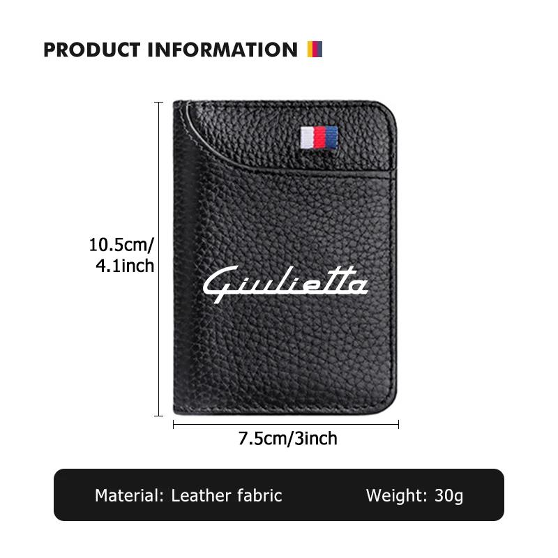 Adesivi per Auto Per Alfa Romeo Portafoglio in Pelle per Auto Clip per Carte Borsa Portaoggetti Copertura Protettiva Multifunzionale Per Alfa Romeo 159 G