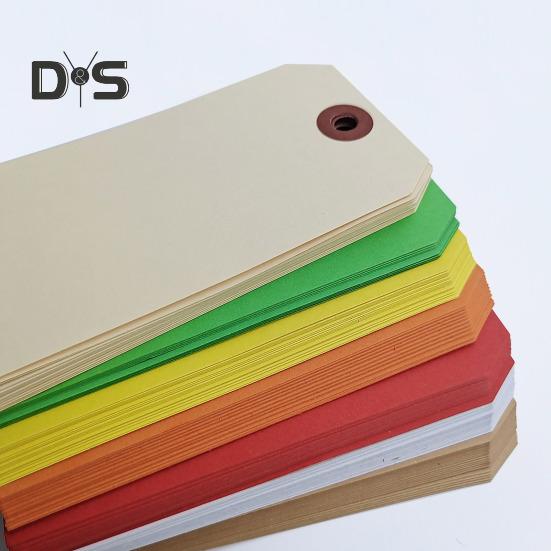 100Pcs Blanks Shipping Tags with Wire Hang Tags Food Clothing Wine Labels for Labeling Inventory Crafts
