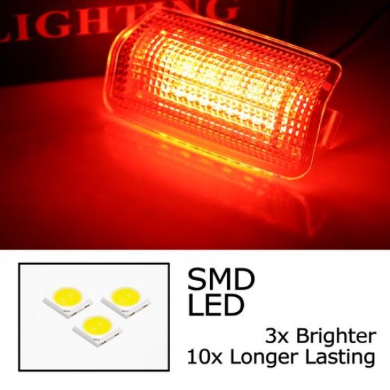 Red 18-SMD Full LED Side Door Lights For Toyota 22+ Tundra/Sequoia Lexus GX550