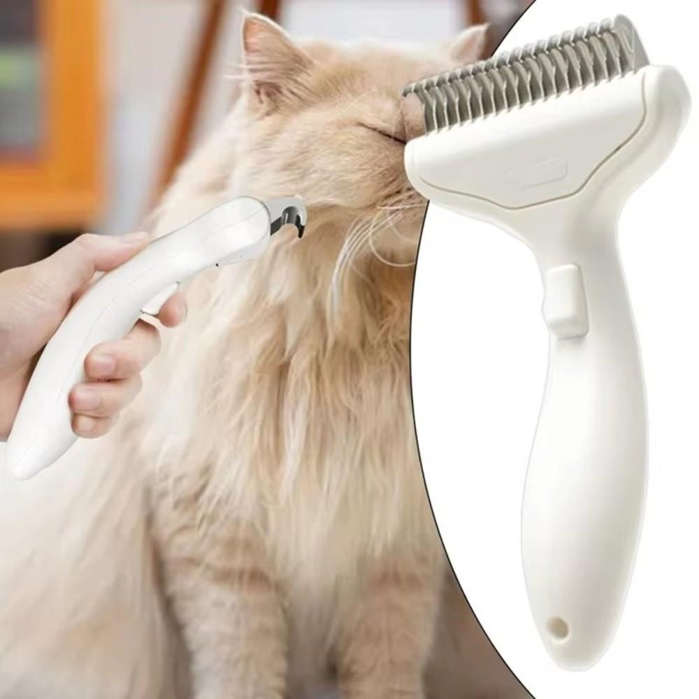 ABS Pet Dematting Comb Curved Design Thinning Brush New Floating Hair Cleaner  Pet
