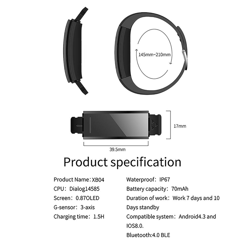 Infinix XB04 Pulsera Deportiva Smart Running Band Sleep Monitor Call  Mesages SMS Sedentary Remind comprar a buen precio — entrega gratuita,  reseñas reales con fotos — Joom