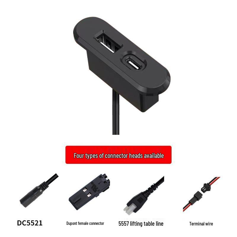 Mini TYPE-C Sofa Bedside Table Charger 5V 2A USB Mobile Phone Charger