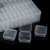 Bead Organizer Box Small Clear Plastic Bead Rhinestone Storage Containers with Hinged Lid for Storage Small Items Crafts Jewelry