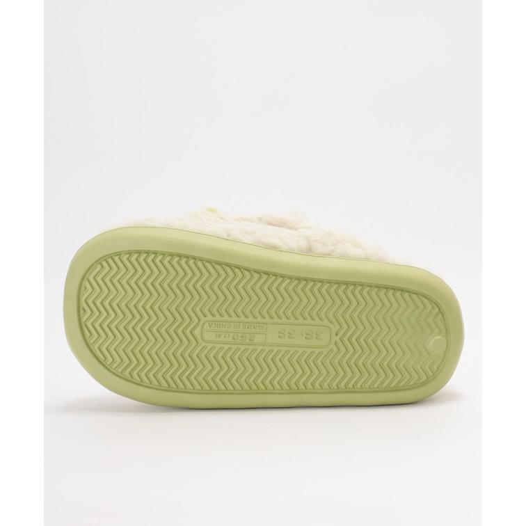 Boa Volume Flat Slippers with Ears, Women's Shoes, Shoes, Slippers, Spring, Autumn, Winter, Cold Protection, Warm, Fluffy, Fluffy, Cold Prevention,