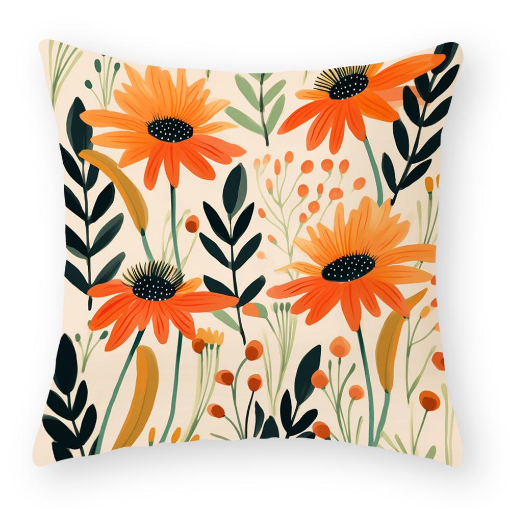 New Oil Painting Series Pillowcases, Flower Pillowcases, Sofa Decoration Pillows, Bedside Cushions