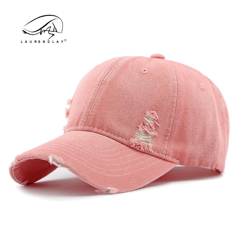 Fashion Trend Washed Denim Baseball Cap Children's Spring New Personalized Old Hole Cap