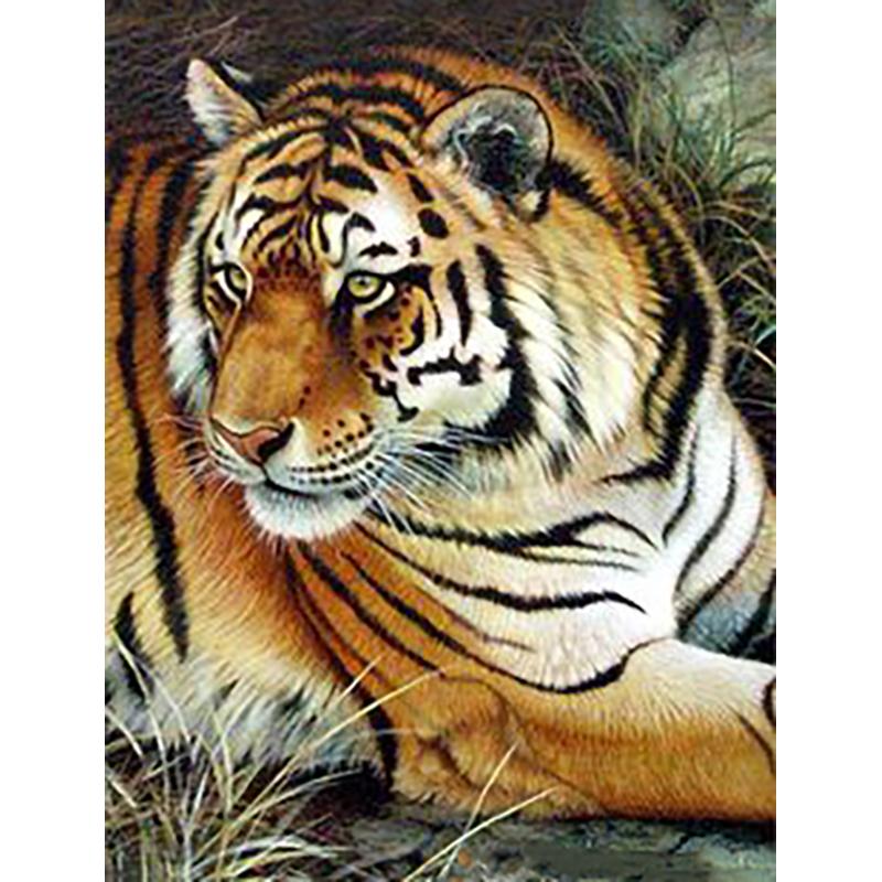 5D DIY Diamond Painting Animal Rhinestone Tiger Diamond Embroidery Wall Art Picture Mosaic Home Decoration Handmade Gift Kit