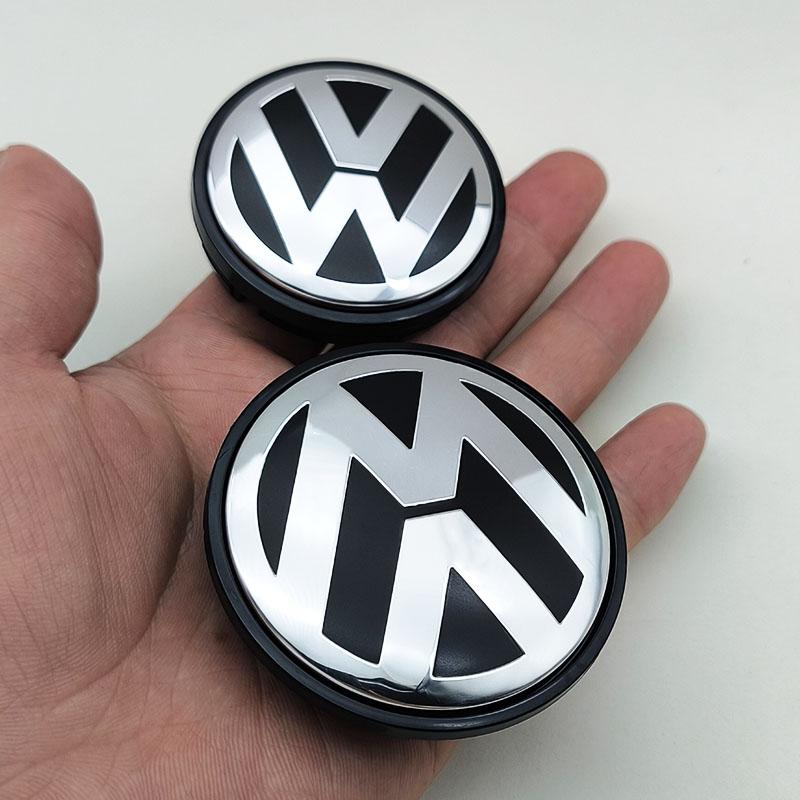 2026 Chaud Pour Volkswagen VW 4pcs 56mm 65mm Emblème de Voiture Cache-moyeu Central de Roue pour VW Volkswagen Golf Jetta Polo Passat Tour