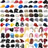 Brown Hair Building Blocks City Figures Body Accessories Helmet Hood Blond Parts DIY Hat Bricks Assemble Toys