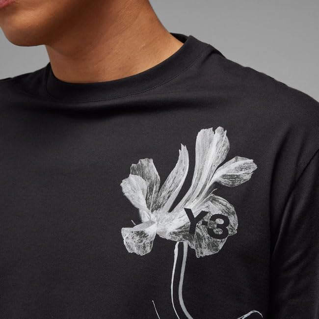 Flower Graphic Long IN4351 Floral Pattern Long Sleeve [Wisely] T-shirt T-Shirt Men's [XS-Black(IN4351)]