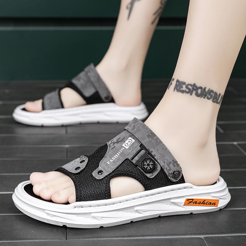 Sandals men's 2025 new summer casual driving two wear lightweight soft-soled men's seaside wading Vietnamese cold slippers
