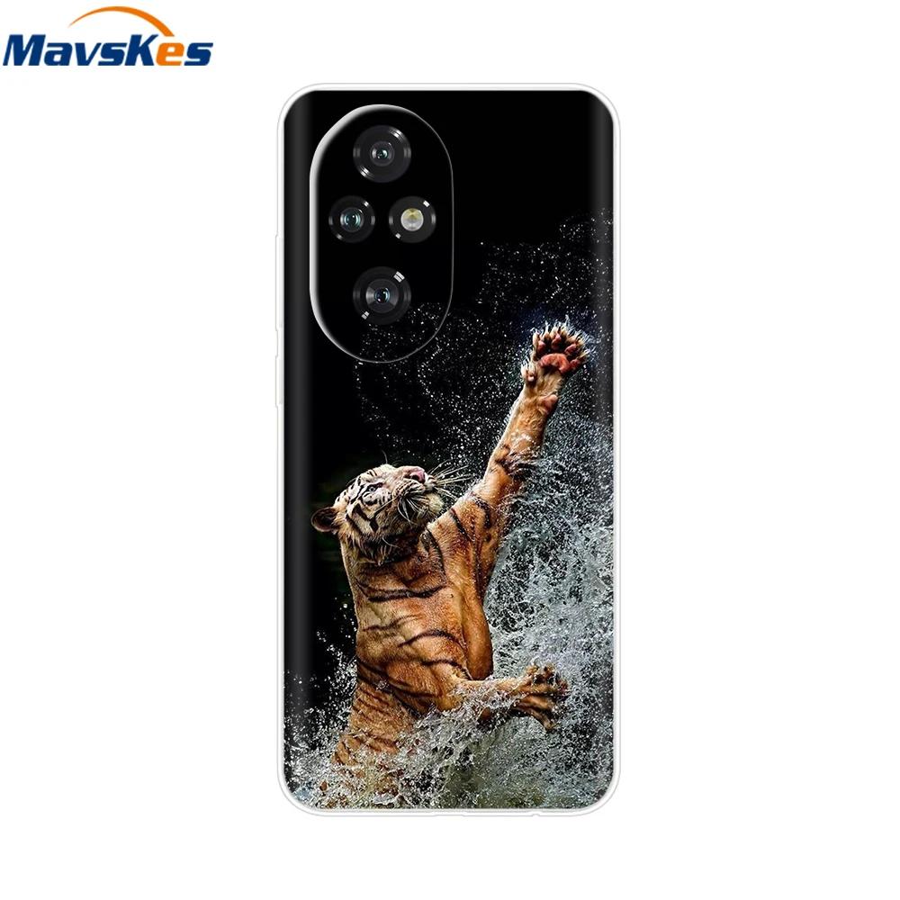 Für Honor 200 Hülle Niedliche Cartoon Silikon TPU Weiche Handyhüllen für Für Honor 200 Pro Honor200 Lite Transparente Capas Honor200