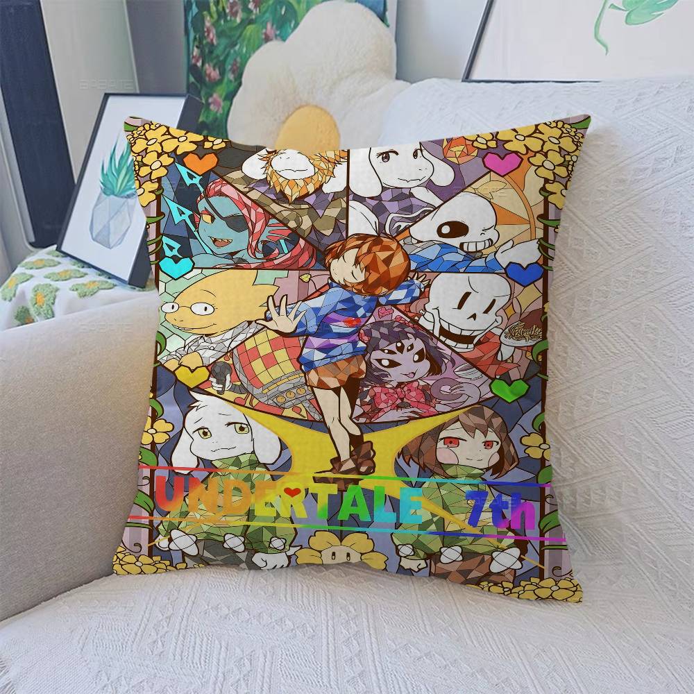 Anime Designs Game U-Undertale Vintage Stitch Lucky Dragon pillow cover sofa cushion cover home room decoration children gift
